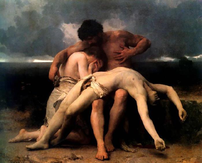 Adolphe Bouguereau The First Mourning Norge oil painting art